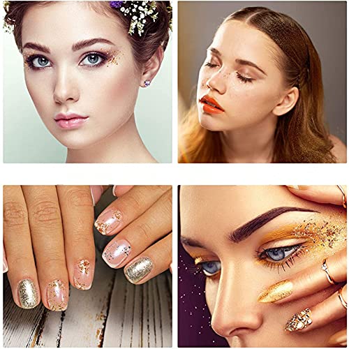 Sunfairy 3 Bottles / Set of 3D Nail Art Stickers Imitation Gold Silver Copper...