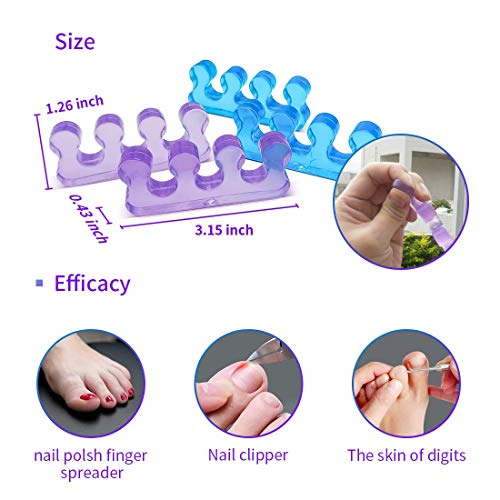 Toe Separators for Nail Polish,Pedicure Toe Spacers,Toe Separators Use for Se...