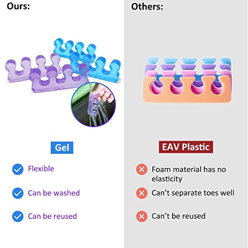 Toe Separators for Nail Polish,Pedicure Toe Spacers,Toe Separators Use for Se...