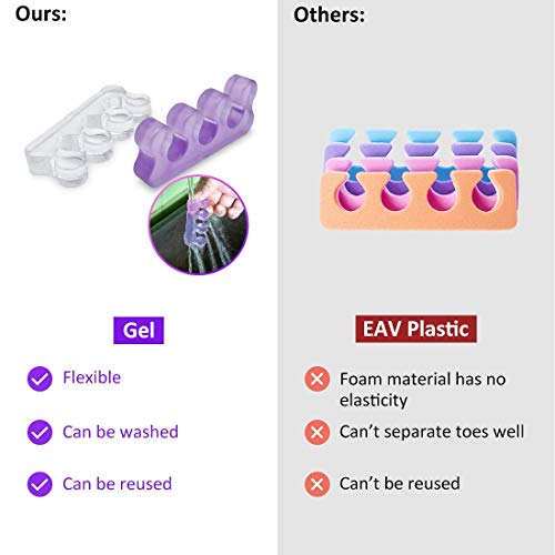 Toe Separators for Nail Polish,Toe Separators Pedicure,Toe Separators use for...