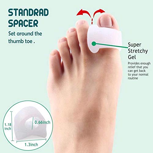 Bunion Corrector and Bunion Pain Relief Kit, Gel Bunion Pads & Sleeve, Toe Se...