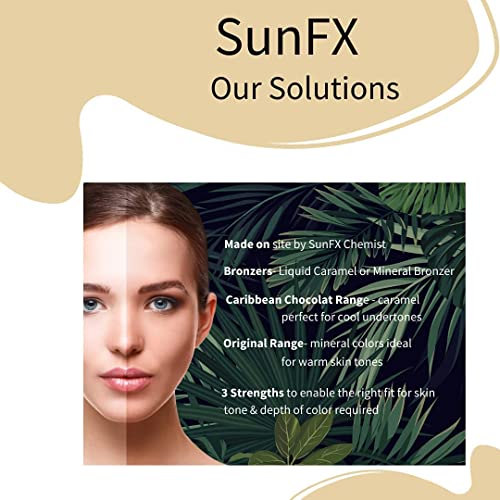 SunFX Caribbean Chocolat-All Natural Spray Tanning Solution 15% DHA(1 Gallon/...