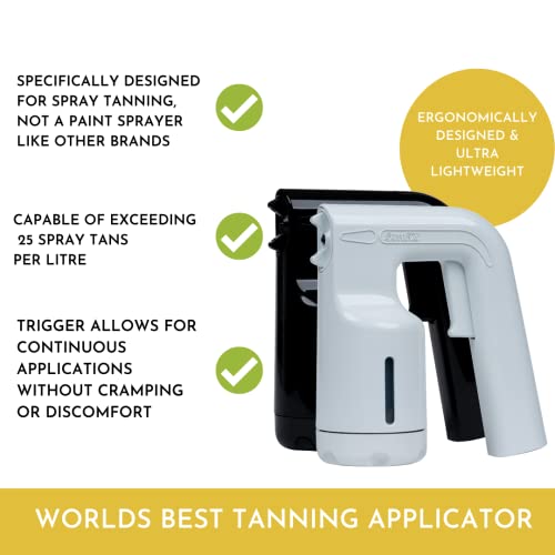 SunFX Pro Mini HVLP Sunless Airbrush Tanning System Kit With Natural Solution...