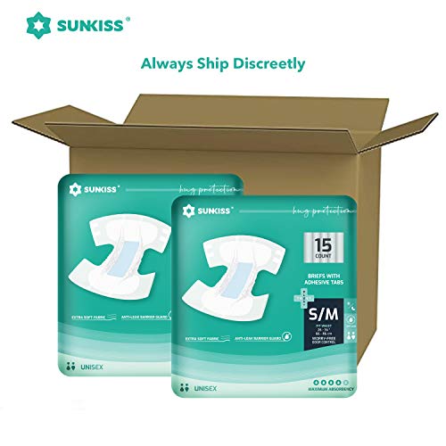 SUNKISS TrustPlus Adult Diapers with Maximum Absorbency, Disposable Incontine...