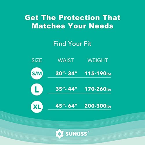 SUNKISS TrustPlus Adult Diapers with Maximum Absorbency, Disposable Incontine...