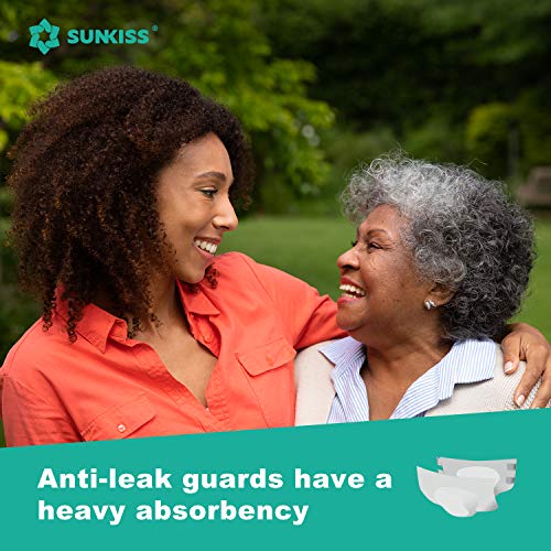 SUNKISS TrustPlus Adult Diapers with Maximum Absorbency, Disposable Incontine...