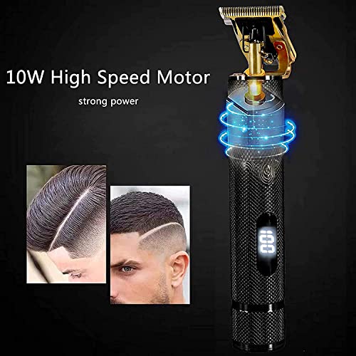 Professional Cordless Hair Trimmer, 0mm Baldheaded Hair Clipper T-Blade Hair ...