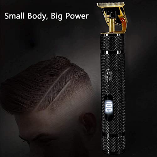 Professional Cordless Hair Trimmer, 0mm Baldheaded Hair Clipper T-Blade Hair ...