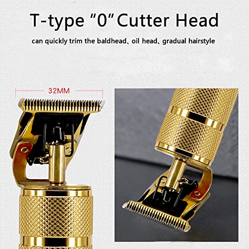 Professional Cordless Hair Trimmer, SUNKLOOF Hair Clippers for Men 0mm Baldhe...