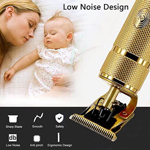 Professional Cordless Hair Trimmer, SUNKLOOF Hair Clippers for Men 0mm Baldhe...