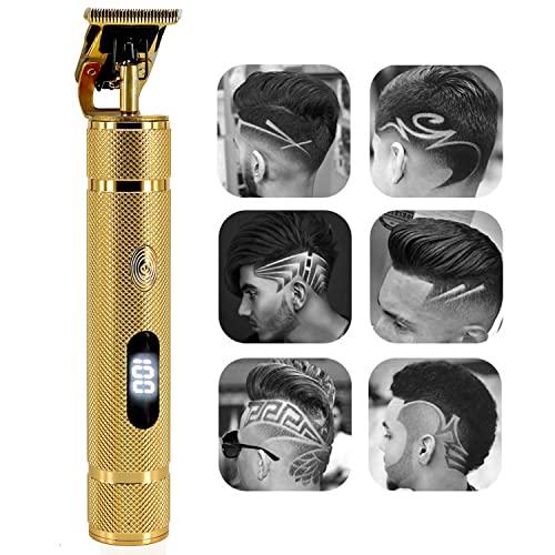 Professional Cordless Hair Trimmer, SUNKLOOF Hair Clippers for Men 0mm Baldhe...
