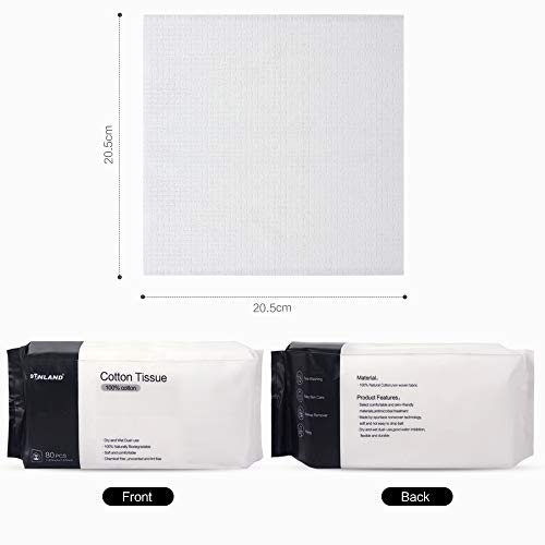 SUNLAND Cotton Dry Wipes Disposable Face Towel Soft Cotton Tissue For Sensiti...