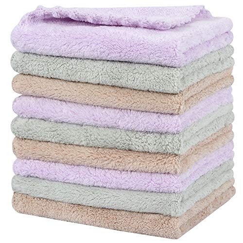 SUNLAND Microfiber Face Makeup Remover Cloth Reusable Facial Cleansing Towel ...