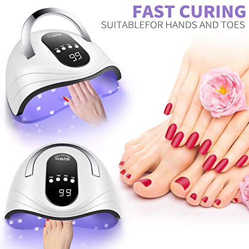 Sunrich UV Gel Nail Lamp 120W LED Nail Light Fast Nail Dryer for Gel Polish C...
