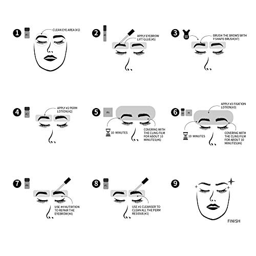 Eyebrow Lamination Kit,SUNSENT Brow Lamination Kit,Eyebrow Brow Perm,Professi...