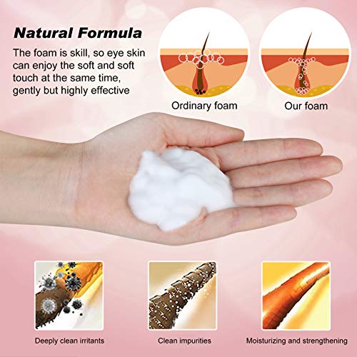 Eyelash Extension Shampoo Kit Oil Free Formula,SUNSENT Eyelash Extension Clea...