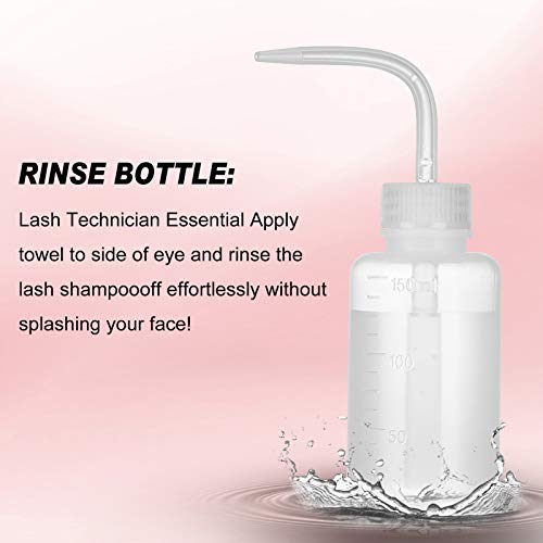Eyelash Extension Shampoo Kit Oil Free Formula,SUNSENT Eyelash Extension Clea...