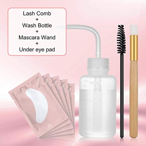 Eyelash Extension Shampoo Kit Oil Free Formula,SUNSENT Eyelash Extension Clea...