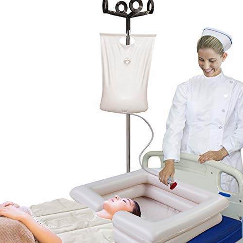 Portable Shampoo Bowl, Inflatable Bedside Shampoo Basin set, Hair Cuts and Ha...