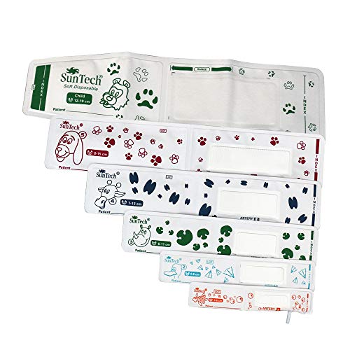 SunTech Veterinary Blood Pressure Cuffs Pack of 6 Sizes #1-6