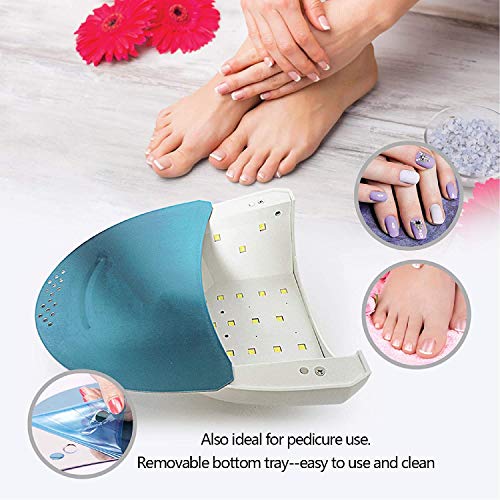 UV LED Nail Lamp, SUNUV Gel Nail Light for Nail Polish 48W UV Dryer with 3 Ti...