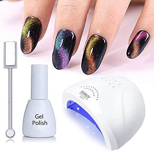 UV LED Nail Lamp, SUNUV Gel Nail Light for Nail Polish 48W UV Dryer with 3 Ti...
