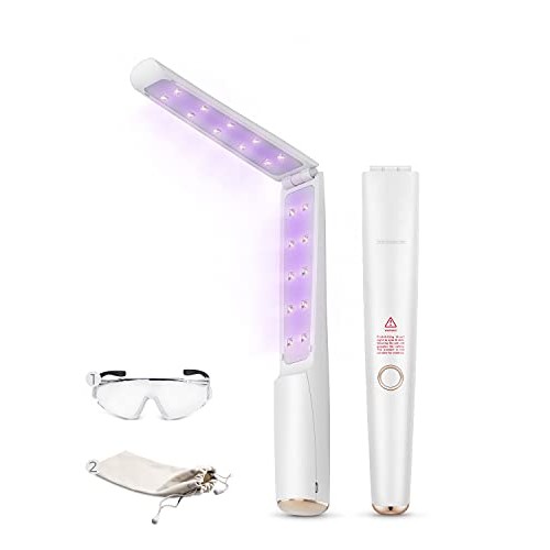 UV Light Sanitizer Wand, Portable UVC Light wand,UV Wand Rechargeable and Fol...
