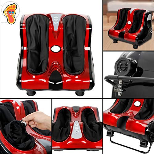 SUPER DEAL Electric Foot Calf Leg Massager Shiatsu Kneading Rolling Massager ...