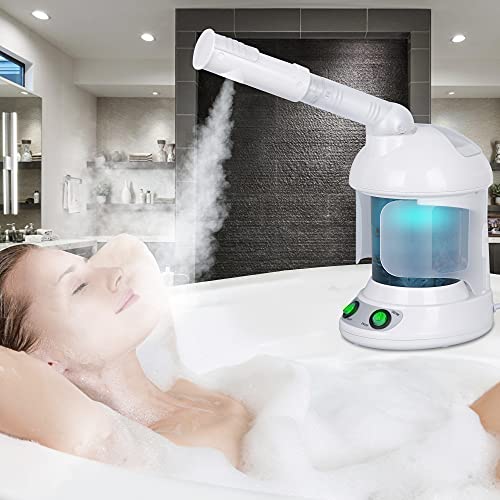 SUPER DEAL PRO 3 in 1 Multifunction Ozone Hair and Facial Steamer with Bonnet...