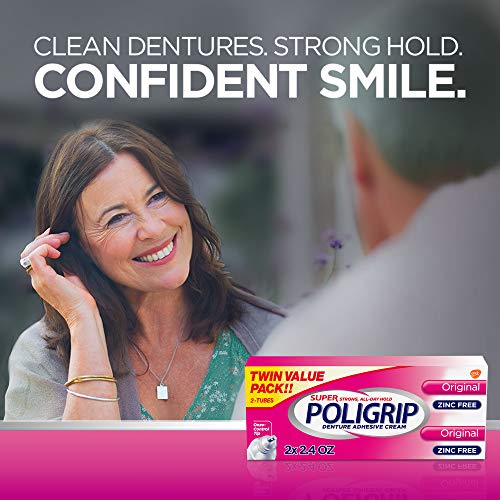 Super Poli-Grip Super Poligrip Original Formula Zinc Free Denture and Partial...