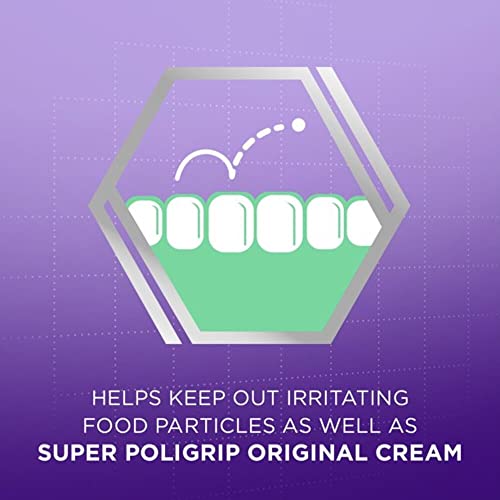 Super Poligrip Strips Size 40 Ct Poligrip Strong All Day Comfort Seal Denture...