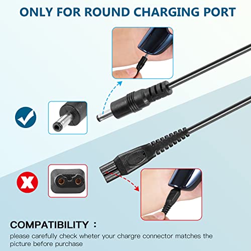 8V Shaver Charger Replacement Compatible with Philips HQ840 Norelco Multigroo...