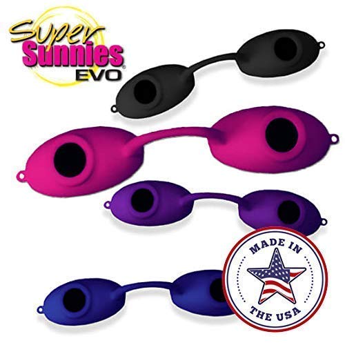 Super Sunnies Evo Flex Flexible UV Eye Protection, FDA Compliant Individual T...
