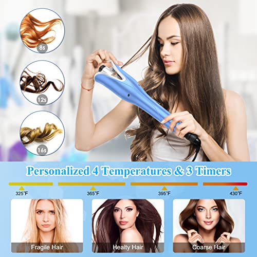 Auto Hair Curler, Automatic Curling Iron Wand with 1" Large Rotating Barrel &...