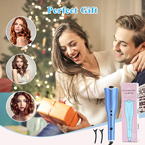 Auto Hair Curler, Automatic Curling Iron Wand with 1" Large Rotating Barrel &...