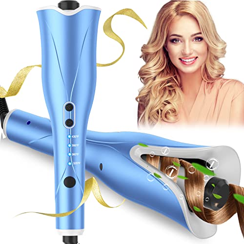Auto Hair Curler, Automatic Curling Iron Wand with 1" Large Rotating Barrel &...