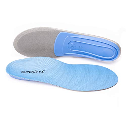 Superfeet BLUE Professional-Grade Orthotic Shoe Inserts for Medium Thickness ...