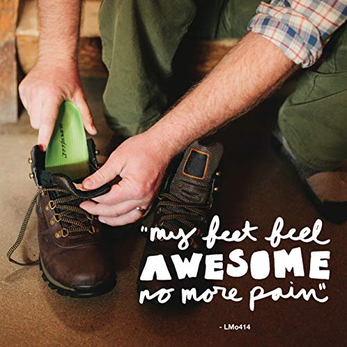 Superfeet Green Professional-Grade High Arch Orthotic Shoe Inserts for Maximu...