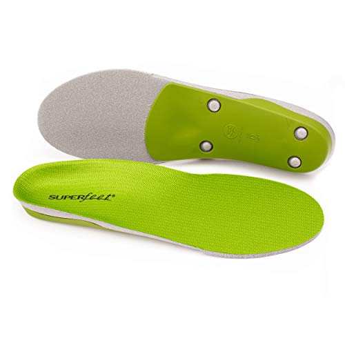 Superfeet Green Professional-Grade High Arch Orthotic Shoe Inserts for Maximu...