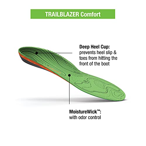 Superfeet Trailblazer Comfort Orthotic Inserts with Arch Support Hiking Boot ...