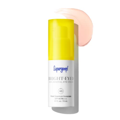 Supergoop! Bright-Eyed 100% Mineral Eye Cream, 0.5 fl oz - SPF 40 PA+++ Hydra...