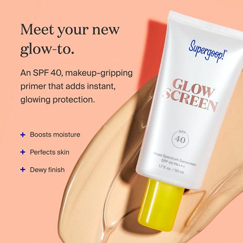 Supergoop! Glowscreen SPF 40 PA+++, 1.7 fl oz - Primer + Broad Spectrum Sunsc...