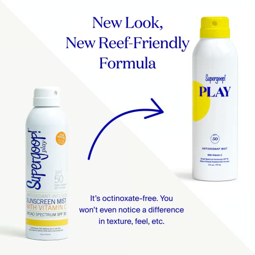 Supergoop! PLAY Antioxidant-Infused Body Mist w/ Vitamin C, 3 fl oz - SPF 50 ...