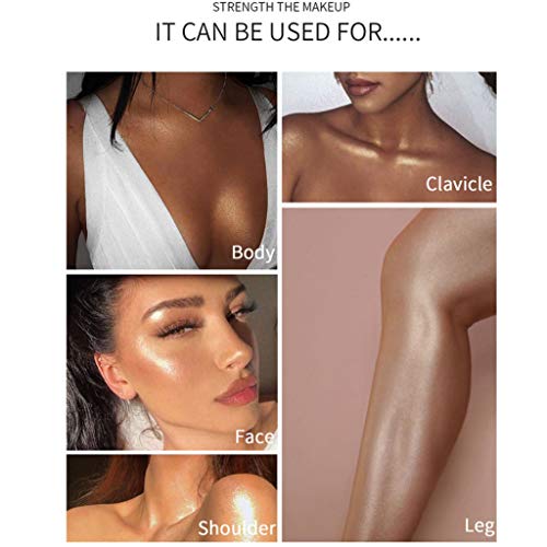 Glitter Body Makeup Shimmer Liquid Bronzer Waterproof Face Highlighter Makeup...
