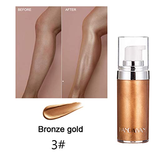 Glitter Body Makeup Shimmer Liquid Bronzer Waterproof Face Highlighter Makeup...