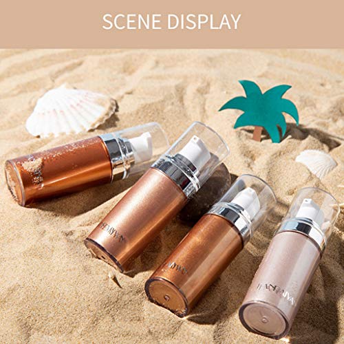 Glitter Body Makeup Shimmer Liquid Bronzer Waterproof Face Highlighter Makeup...