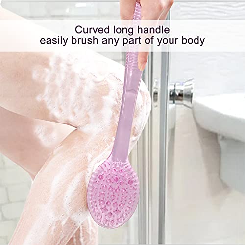 SUPERWASH PLUS Body Bath Brush for Shower, 14 inches Long Handle Shower Brush...