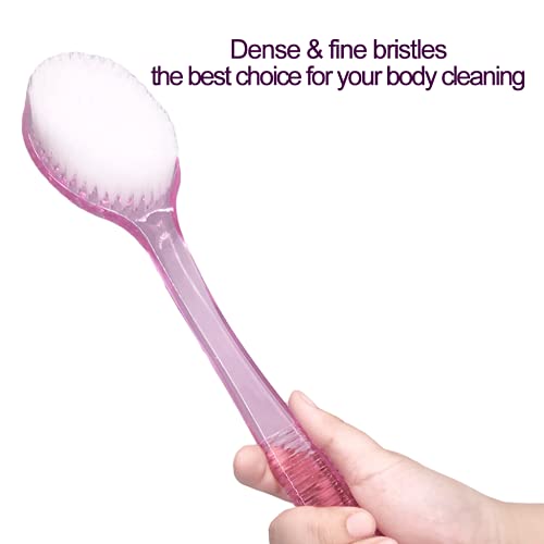 SUPERWASH PLUS Body Bath Brush for Shower, 14 inches Long Handle Shower Brush...