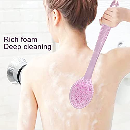 SUPERWASH PLUS Body Bath Brush for Shower, 14 inches Long Handle Shower Brush...