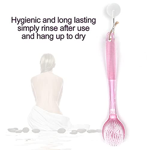 SUPERWASH PLUS Body Bath Brush for Shower, 14 inches Long Handle Shower Brush...